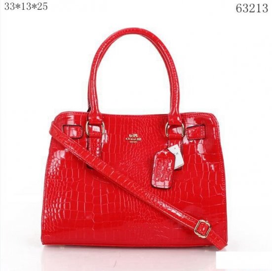 Coach Fashion Signature Medium Red Satchels BTU | Women